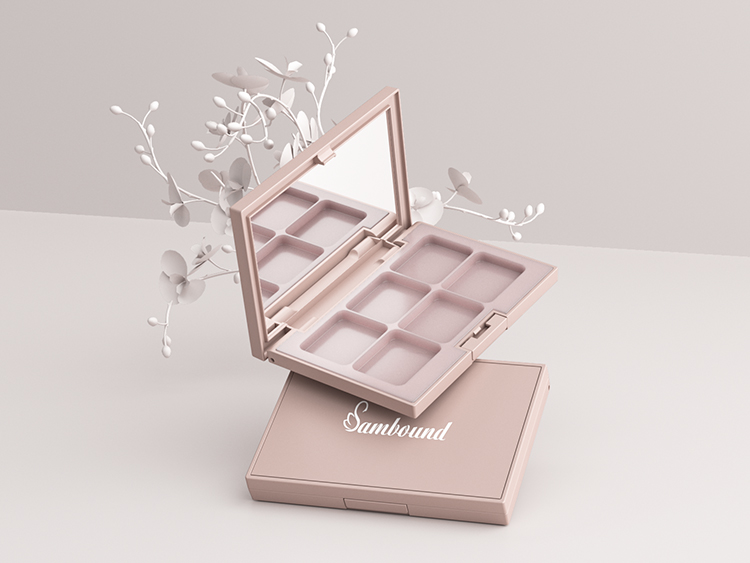 6色眼影盘空盘遮瑕盘包材定制 6色眼影盘空盘遮瑕盘包材定制