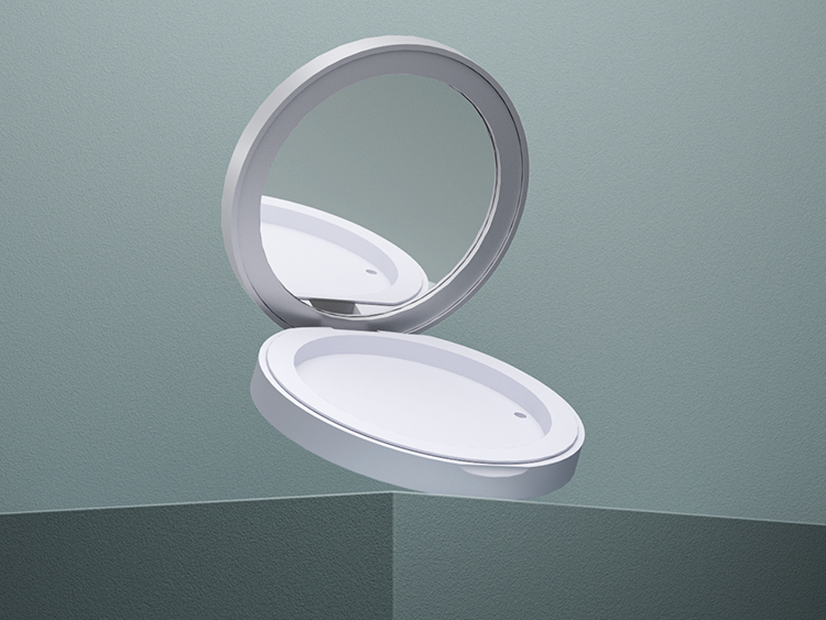 空磁吸盖粉饼盒包装注塑加工 空磁吸盖粉饼盒包装注塑加工